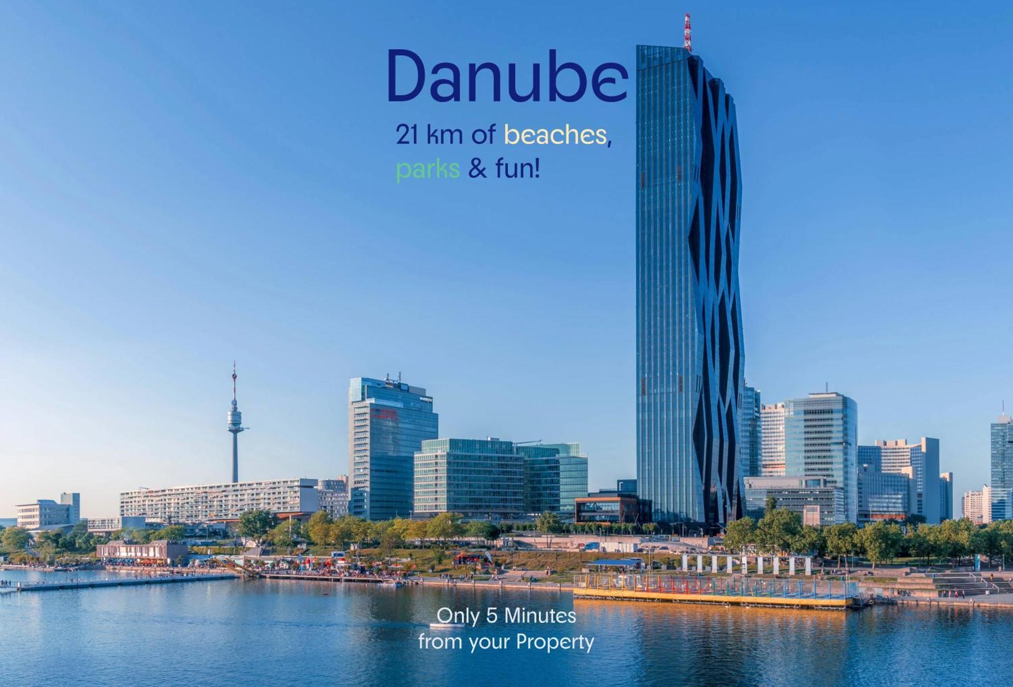 Joyful 2Br Apt. @ Millenium Tower And The Danube Vienna Esterno foto
